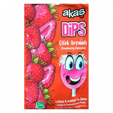 آبنبات جرقه‌ ای توت‌فرنگی